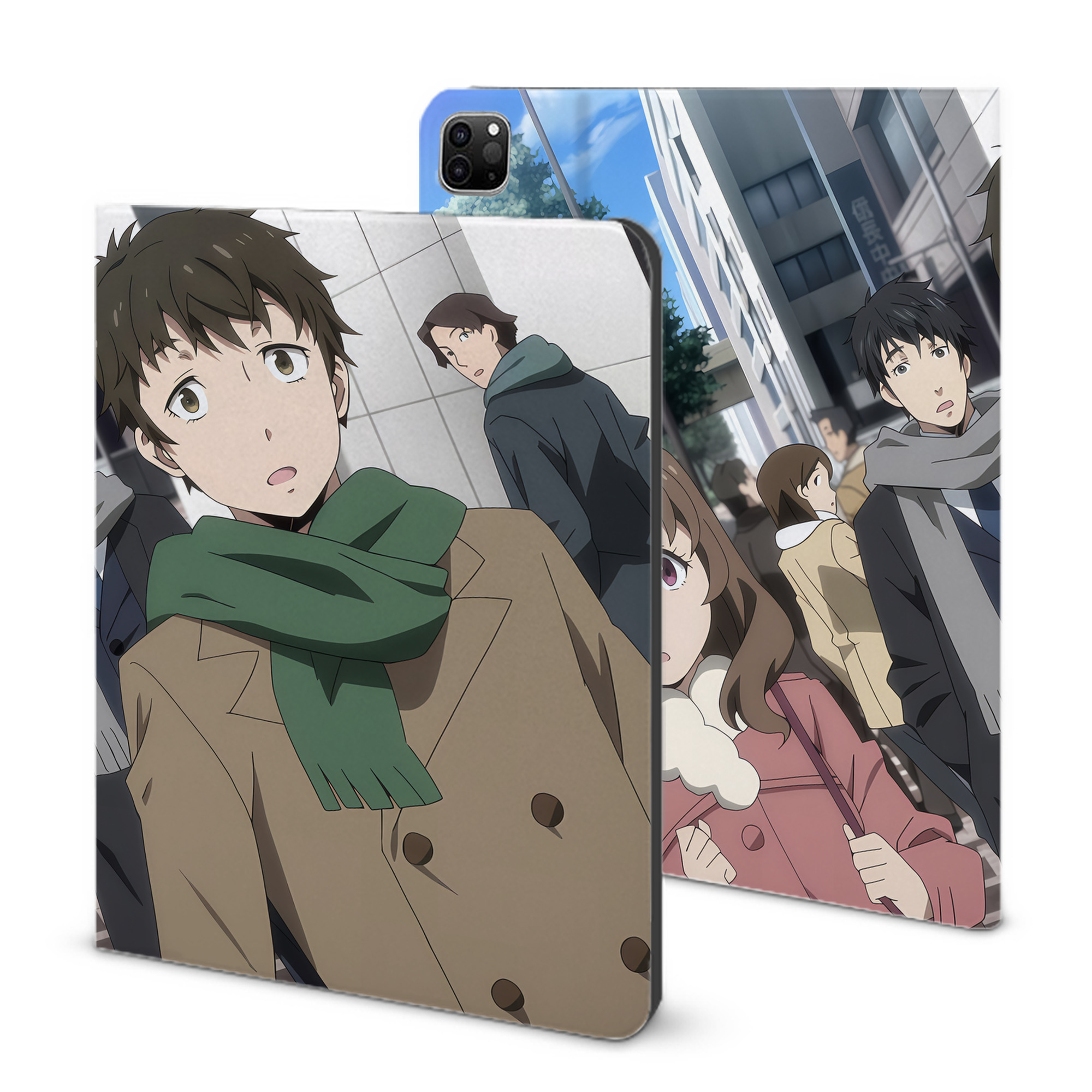 （画像用） 転スラ Regarding Reincarnated to Slime IPad ケース ブック型 PUレザー TPU 耐衝撃 軽量 薄型 ペン収納なし 全面保護 IPad 各モデル対応